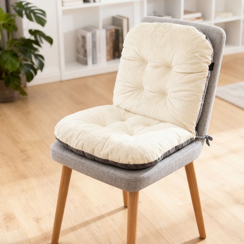 Plush velvet high - back, chair