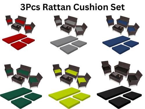 3pc replacement cushions set - replacement,