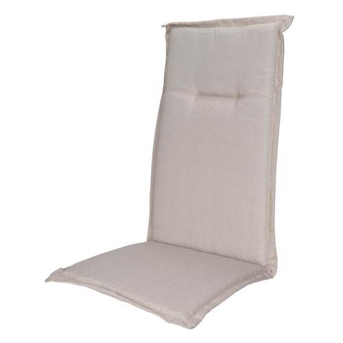 High back chair cushion beige - high,